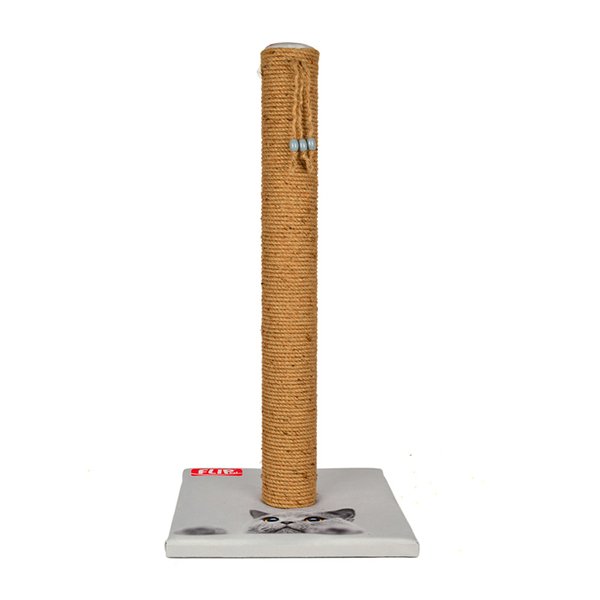 Flip Gri 70h Cm Desenli Tırmalama Gri | Çubuk Kedi Tırmalama Tahtası