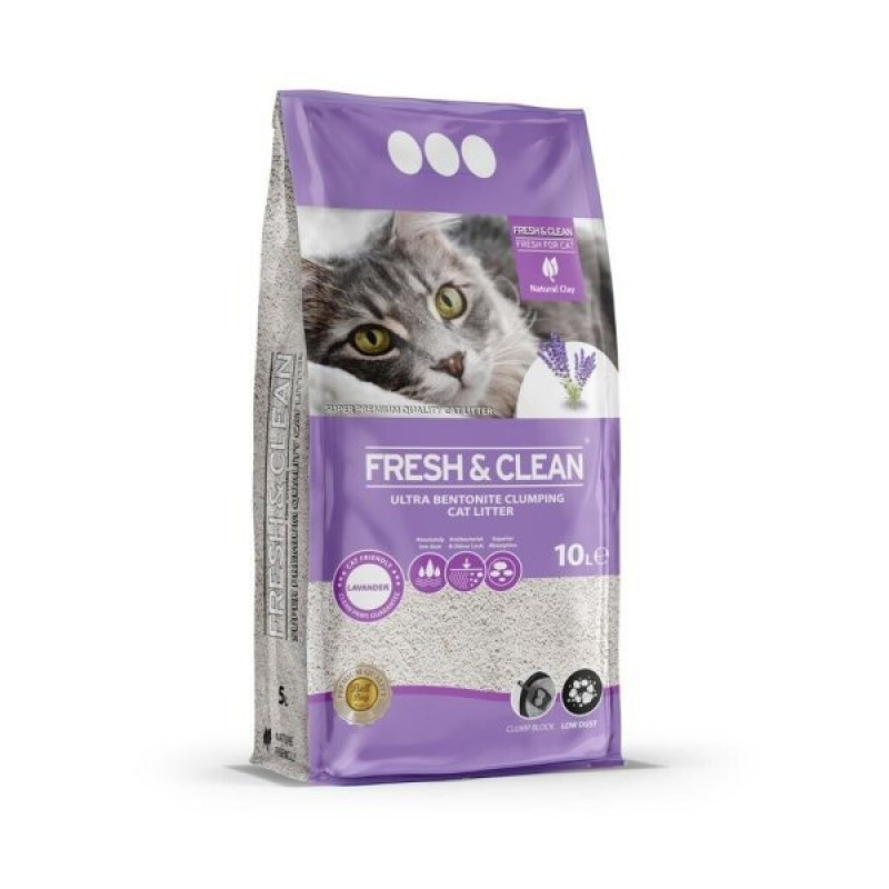 Fresh Clean 10 Lt İnce Taneli Lavantalı Süper Topaklanan Doğal Kum | Doğal Kedi Kumu Fresh Clean 10 Lt İnce Taneli Lavantalı Süper Topaklanan Doğal Kum | Doğal Kedi Kumu
