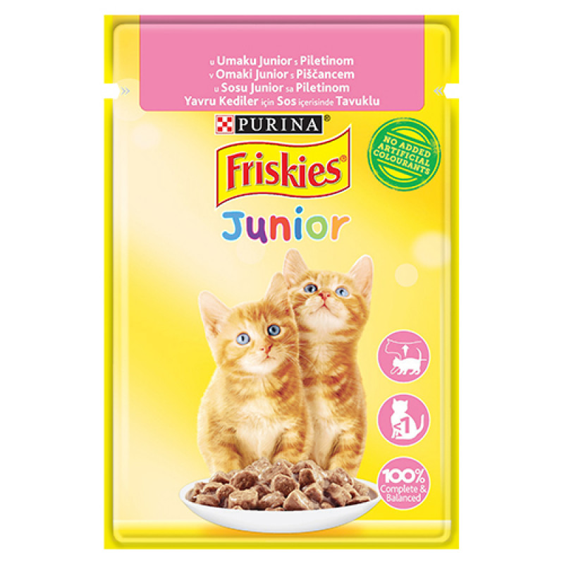 Friskies 6 Adet Junior Chicken Chunks In Gravy 85 Gr | Yavru Kedi Maması Friskies 6 Adet Junior Chicken Chunks In Gravy 85 Gr | Yavru Kedi Maması