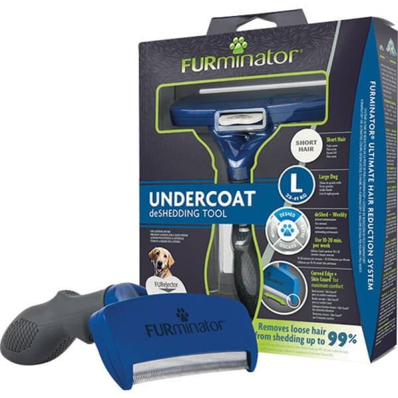 Furminator L Kısa Tüylü Köpek Tarağı | Plastik Saplı Tarak Furminator L Kısa Tüylü Köpek Tarağı | Plastik Saplı Tarak