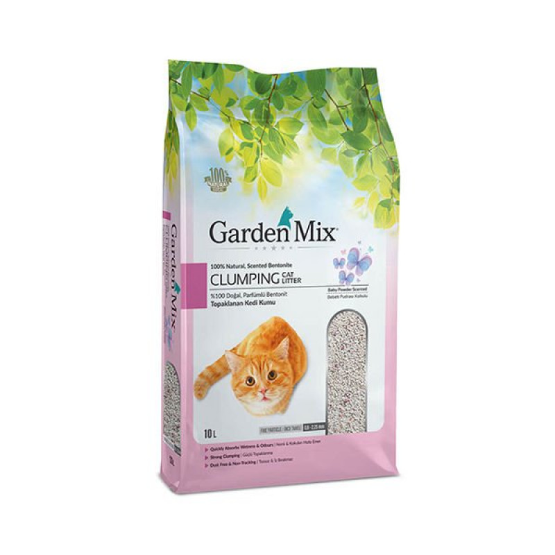 Garden Mix 10 Lt İnce Taneli Bebek Pudrası | Doğal Kedi Kumu Garden Mix 10 Lt İnce Taneli Bebek Pudrası | Doğal Kedi Kumu