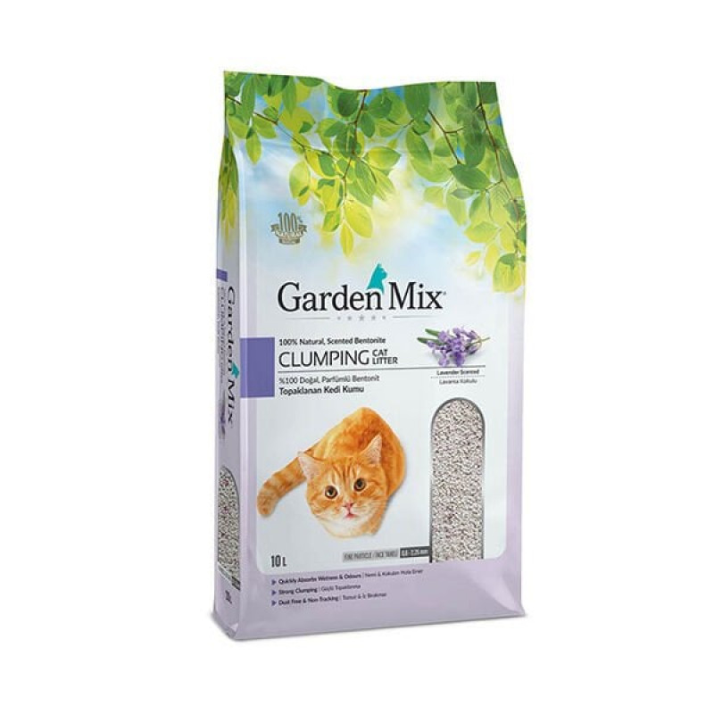 Garden Mix 10 Lt İnce Taneli Lavanta | Doğal Kedi Kumu Garden Mix 10 Lt İnce Taneli Lavanta | Doğal Kedi Kumu