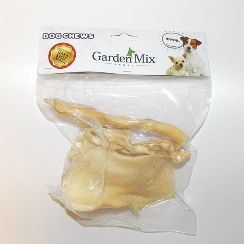 Garden Mix 100 Gr Beyaz Kurutulmuş Dana Kelle Derisi | Kurutulmuş Köpek Ödül Maması Garden Mix 100 Gr Beyaz Kurutulmuş Dana Kelle Derisi | Kurutulmuş Köpek Ödül Maması