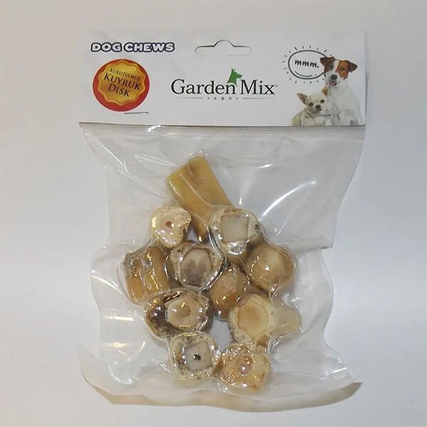 Garden Mix 100 Gr Kurutulmuş Dana Kuyruk Disk | Kurutulmuş Köpek Ödül Maması