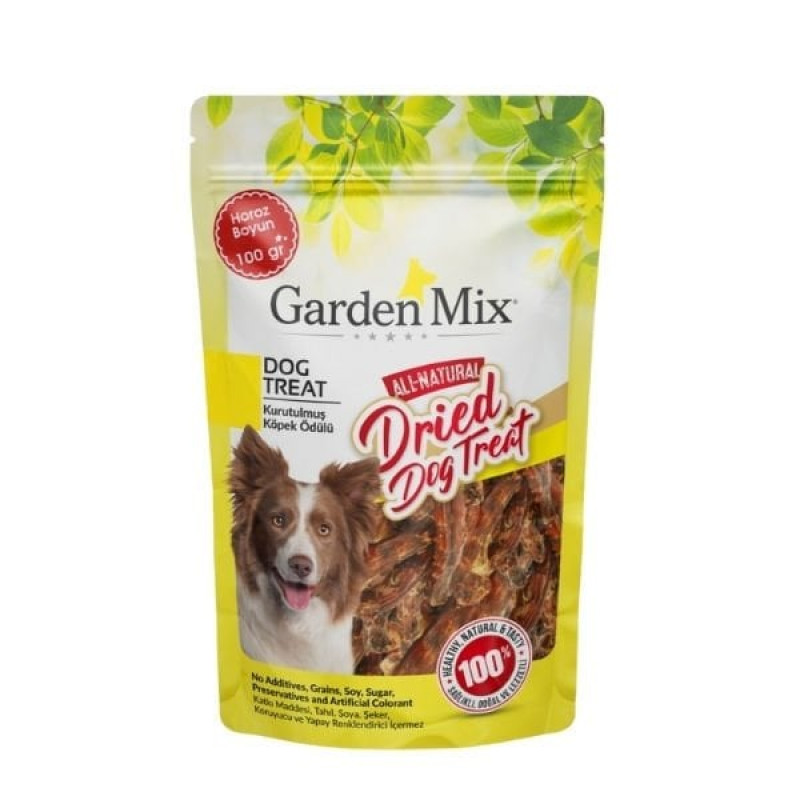 Garden Mix 100 Gr Kurutulmuş Horoz Boyun Köpek Ödül Maması 