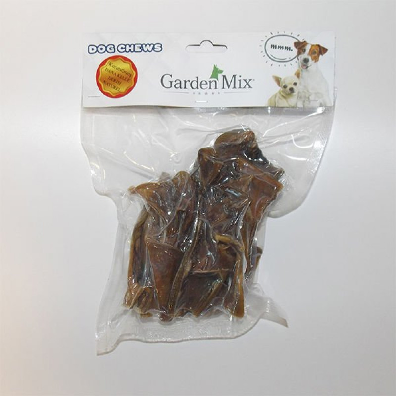 Garden Mix 100 Gr Natural Kurutulmuş Dana Kelle Derisi | Kurutulmuş Köpek Ödül Maması Garden Mix 100 Gr Natural Kurutulmuş Dana Kelle Derisi | Kurutulmuş Köpek Ödül Maması