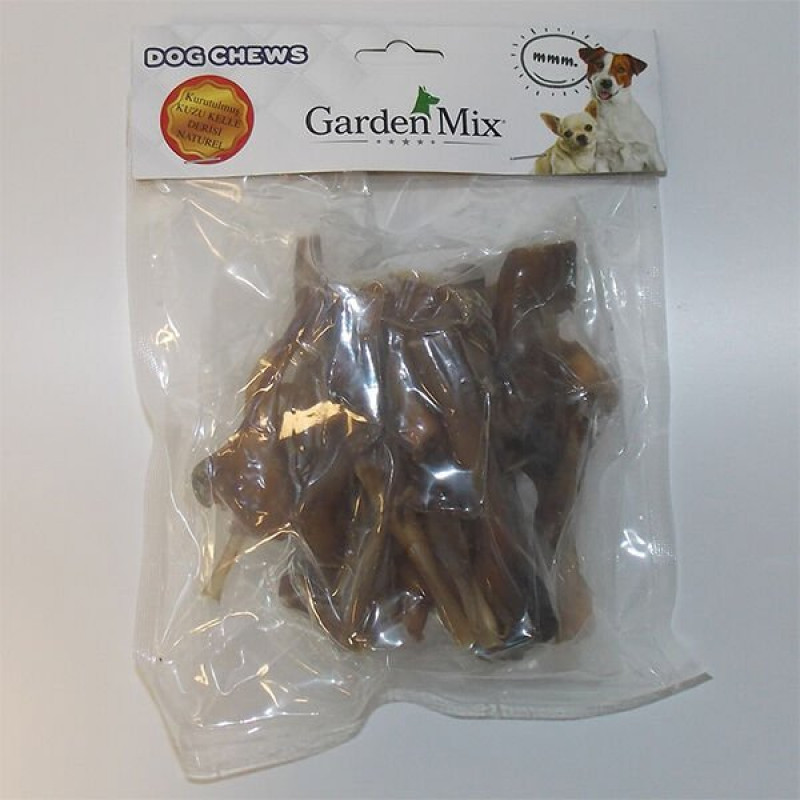 Garden Mix 100 Gr Natural Kurutulmuş Kuzu Kelle Derisi | Kurutulmuş Köpek Ödül Maması Garden Mix 100 Gr Natural Kurutulmuş Kuzu Kelle Derisi | Kurutulmuş Köpek Ödül Maması