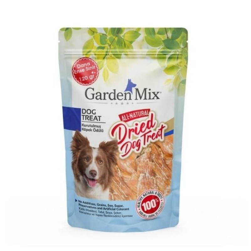 Garden Mix 120 Gr Kurutulmuş Dana Ense Sinir Köpek Ödül Maması 