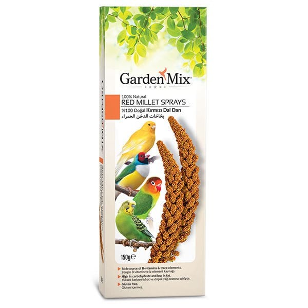 Garden Mix 150 Gr Kırmızı Darı Dalı | Kuş Ek Besin