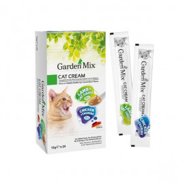 Garden Mix 24 Adet Cat Cream Kuzu ve Tavuk 15 Gr | Kurutulmuş Kedi Ödül Maması Garden Mix 24 Adet Cat Cream Kuzu ve Tavuk 15 Gr | Kurutulmuş Kedi Ödül Maması