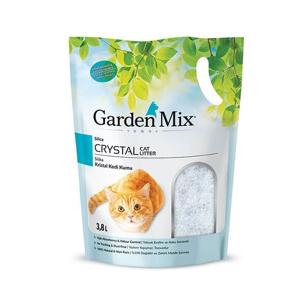 Garden Mix 3.8 Lt Silica Jel Kum | Silika Kristal Kedi Kumu