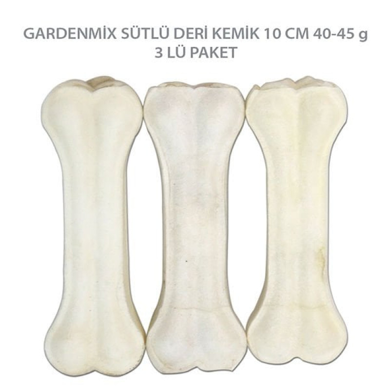Garden Mix 3 Adet Sütlü Deri Kemik 10 Cm | Köpek Kemik Ödül Maması Garden Mix 3 Adet Sütlü Deri Kemik 10 Cm | Köpek Kemik Ödül Maması