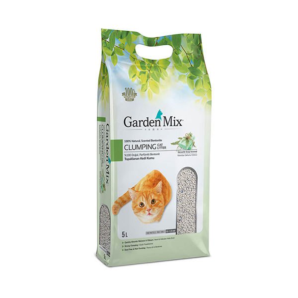 Garden Mix 5 Lt Bentonit İnce Taneli Marsilya Sabunu | Doğal Kedi Kumu