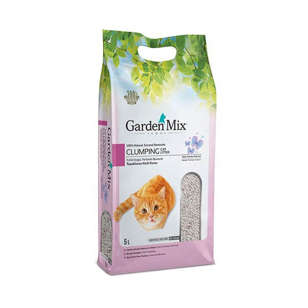 Garden Mix 5 Lt İnce Taneli Bebek Pudrası | Doğal Kedi Kumu
