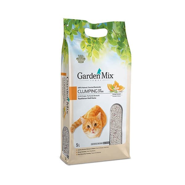 Garden Mix 5 Lt İnce Taneli Portakal | Doğal Kedi Kumu