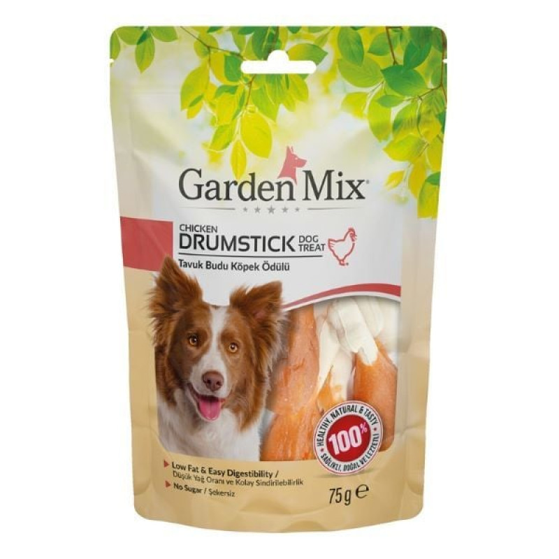 Garden Mix 75 Gr Drumstick Tavuk Budu | Köpek Atıştırmalık Ödül Maması Garden Mix 75 Gr Drumstick Tavuk Budu | Köpek Atıştırmalık Ödül Maması
