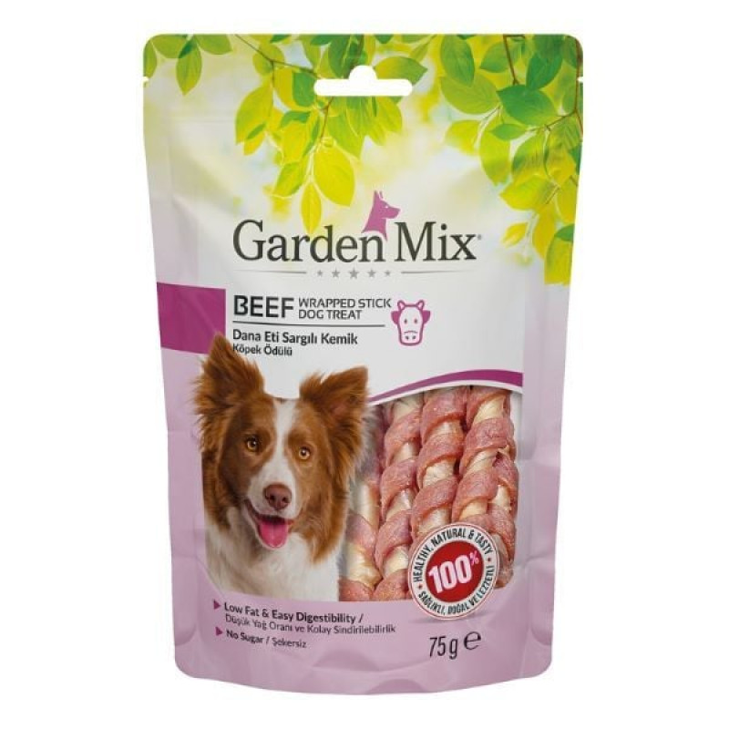 Garden Mix 75 Gr Sargılı Kemik Dana | Köpek Kemik Ödül Maması Garden Mix 75 Gr Sargılı Kemik Dana | Köpek Kemik Ödül Maması