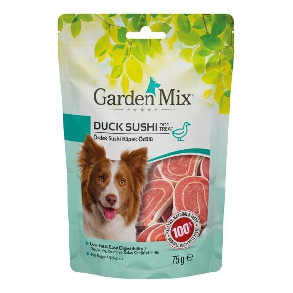 Garden Mix 75 Gr Sushi Ördek | Köpek Atıştırmalık Ödül Maması