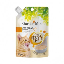 Garden Mix 80 Gr Tavuk Etli Ezme Sıvı Kedi Ödül Maması 