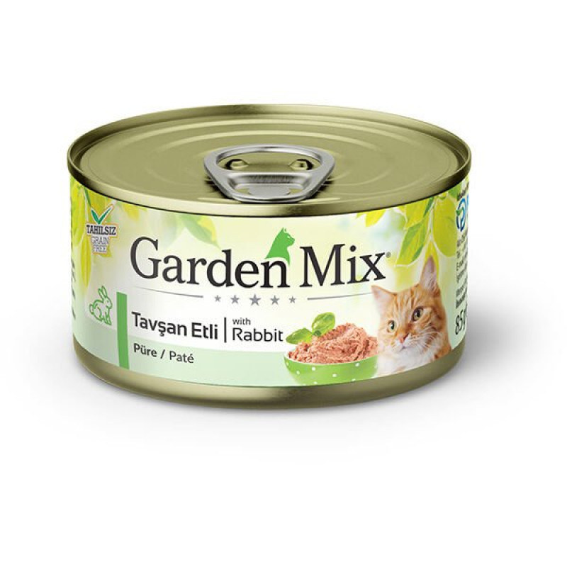 Garden Mix 85 Gr Tavşan Pate | Yetişkin Kedi Maması Garden Mix 85 Gr Tavşan Pate | Yetişkin Kedi Maması