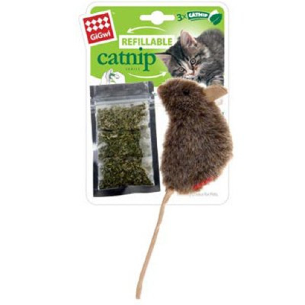Gigwi Catnip Hazneli Fare Oyuncağı | Kedi Fare Oyuncak
