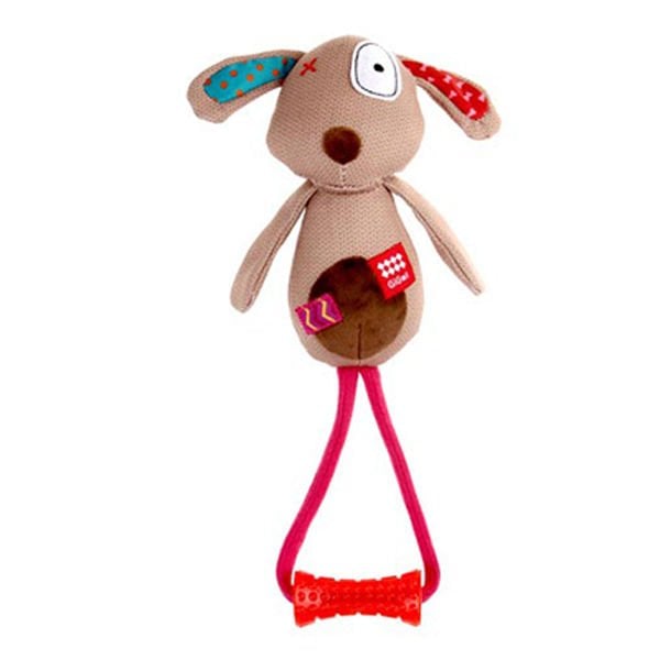 Gigwi Plush Friendz Diş Kaşıyıcılı Öten Fil Kırmızı | Köpek Çiğneme