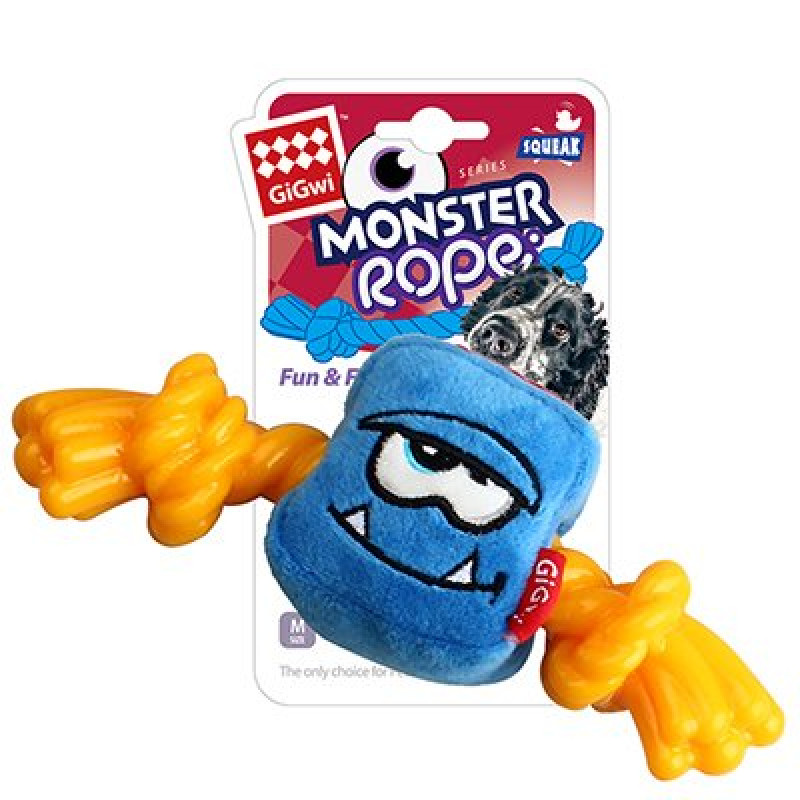Gigwi Sesli Canavar Kare Peluş Diş İpi Oyuncağı S | Köpek Diş İpi Gigwi Sesli Canavar Kare Peluş Diş İpi Oyuncağı S | Köpek Diş İpi