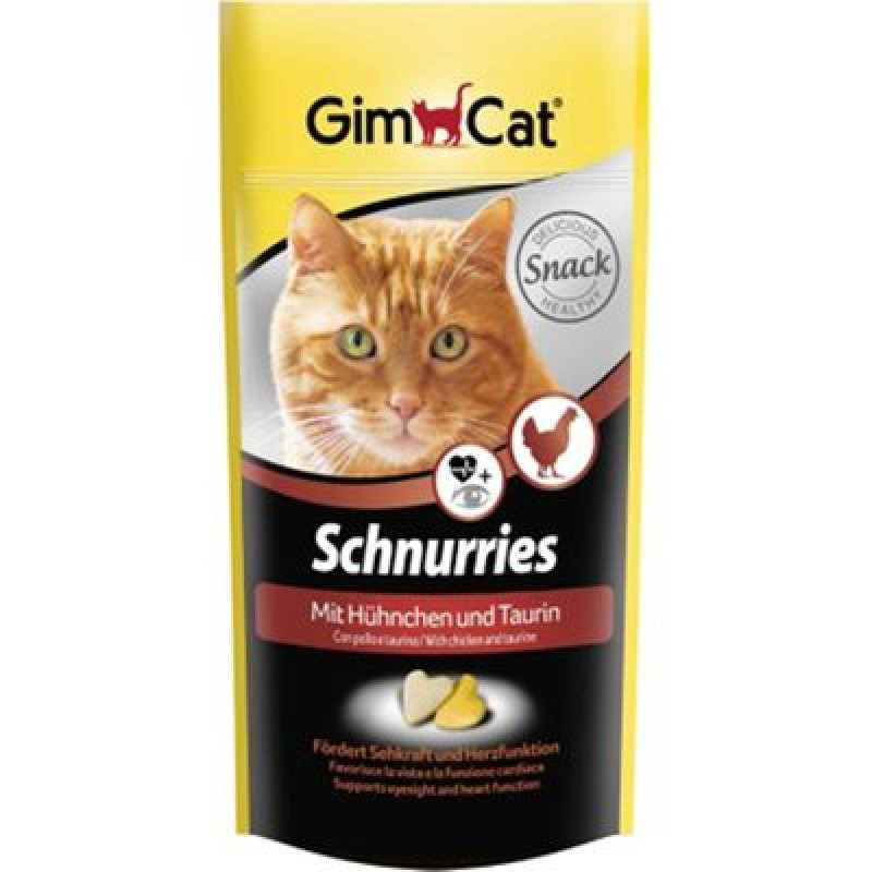 GimCat 40 Gr Schnurries Tavuklu & Taurinli | Kedi Ödül Tableti