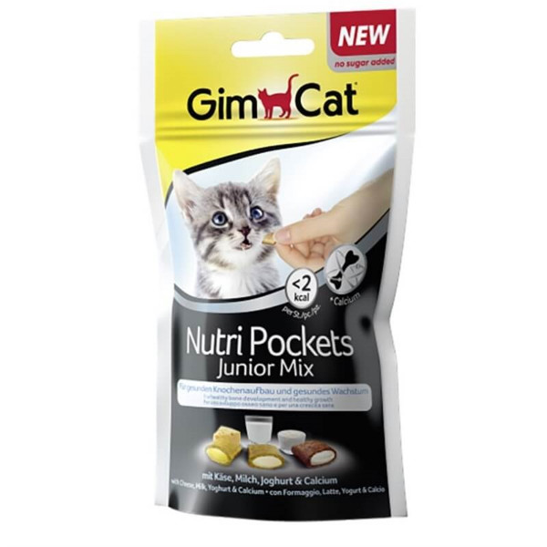 GimCat 60 Gr Nutri Pockets Junior Mix | Kedi Bisküvi Ödül Maması