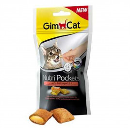GimCat 60 Gr Nutri Pockets Salmon | Kedi Bisküvi Ödül Maması GimCat 60 Gr Nutri Pockets Salmon | Kedi Bisküvi Ödül Maması