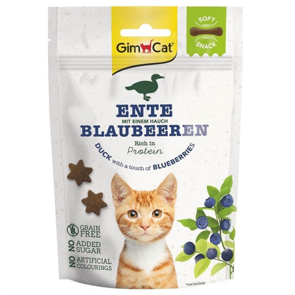 Gimcat 60 Gr Soft Snacks Duck & Blueberry | Kedi Bisküvi Ödül Maması