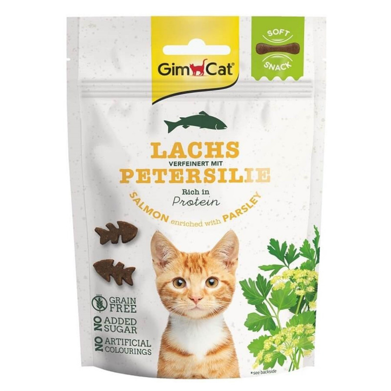Gimcat 60 Gr Soft Snacks Salmon & Parsley | Kedi Bisküvi Ödül Maması Gimcat 60 Gr Soft Snacks Salmon & Parsley | Kedi Bisküvi Ödül Maması