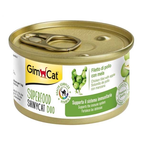 Gimcat 70 gr Shinycat Fileto Tavuklu Ve Elmalı Yetişkin 