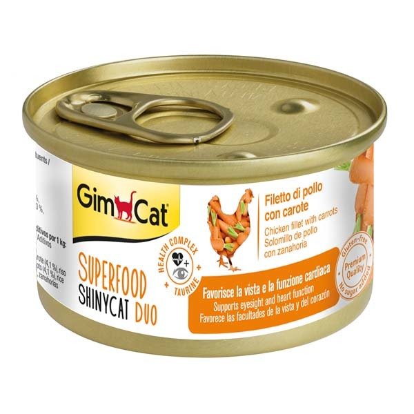 Gimcat 70 gr Shinycat Fileto Tavuklu Ve Havuçlu Yetişkin 