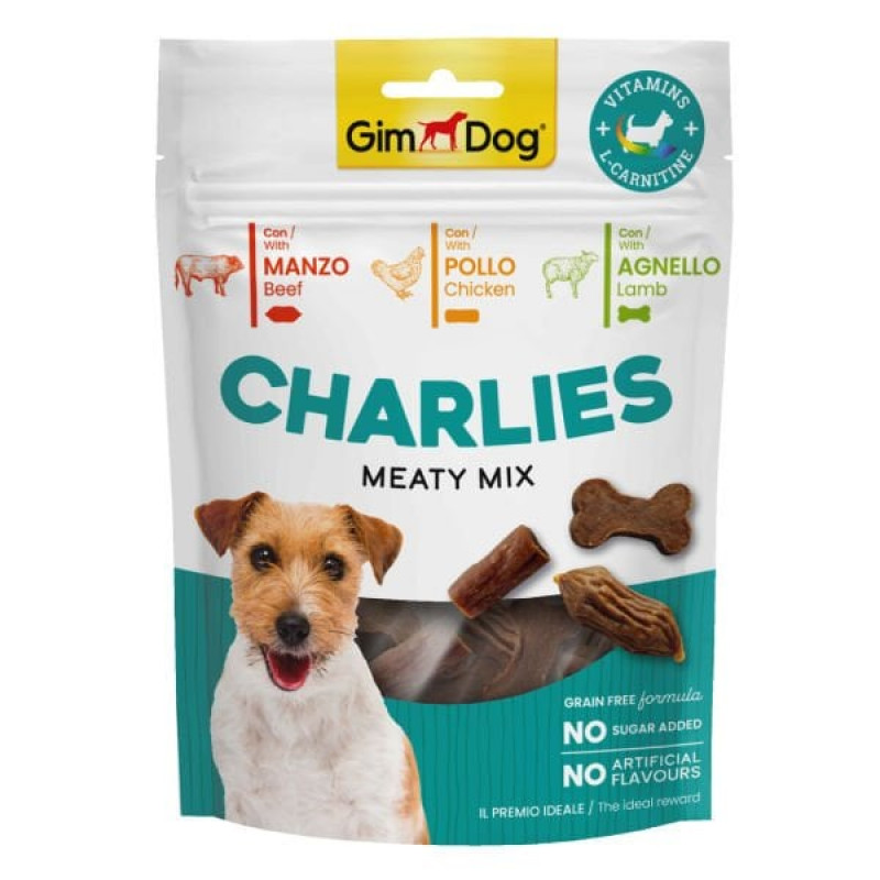 GimDog 70 Gr Charlies Meaty Mix Sığır Tavuk ve Kuzu | Köpek Atıştırmalık Ödül Maması GimDog 70 Gr Charlies Meaty Mix Sığır Tavuk ve Kuzu | Köpek Atıştırmalık Ödül Maması