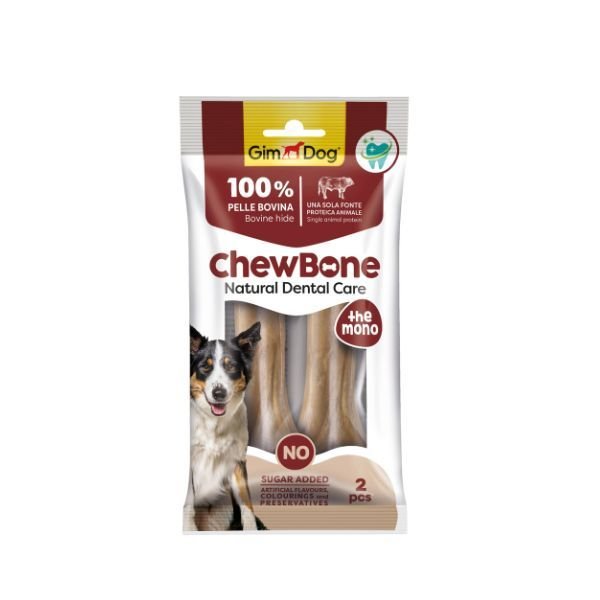 GimDog 120 Gr ChewBone Natural Dental Care The Mono 14 Cm | Köpek Press Çiğneme Kemiği