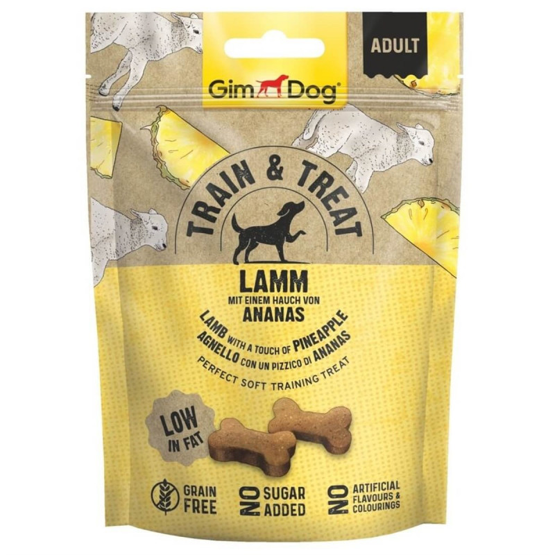 Gimdog 125 Gr Train & Treat Lamb & Pineapple | Köpek Atıştırmalık Ödül Maması Gimdog 125 Gr Train & Treat Lamb & Pineapple | Köpek Atıştırmalık Ödül Maması