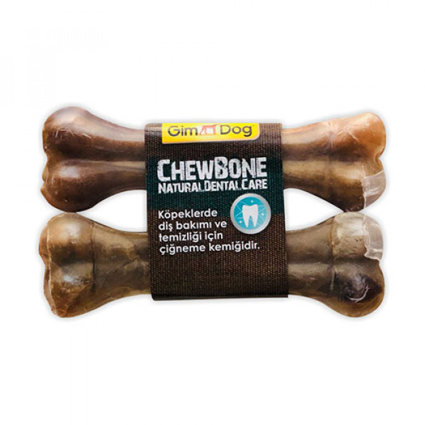 Gimdog 2'li  Mordimi Chew Bone Natural Dental Care 5,5'' 14 Cm | Köpek Press Çiğneme Kemiği