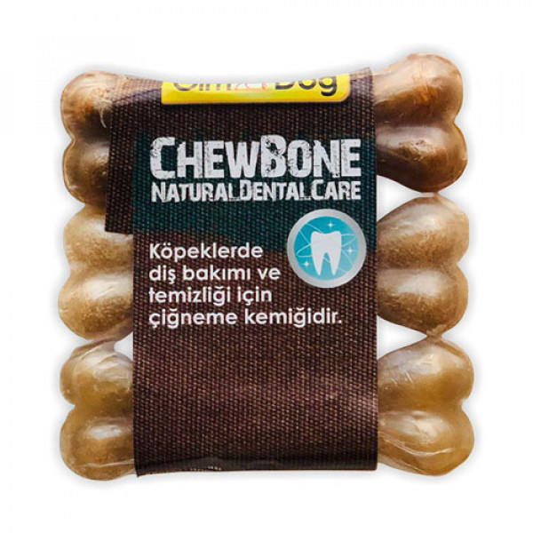 Gimdog 3'lü Mordimi Chew Bone Natural Dental Care 3,5'' 9 Cm | Köpek Kemik Ödül Maması
