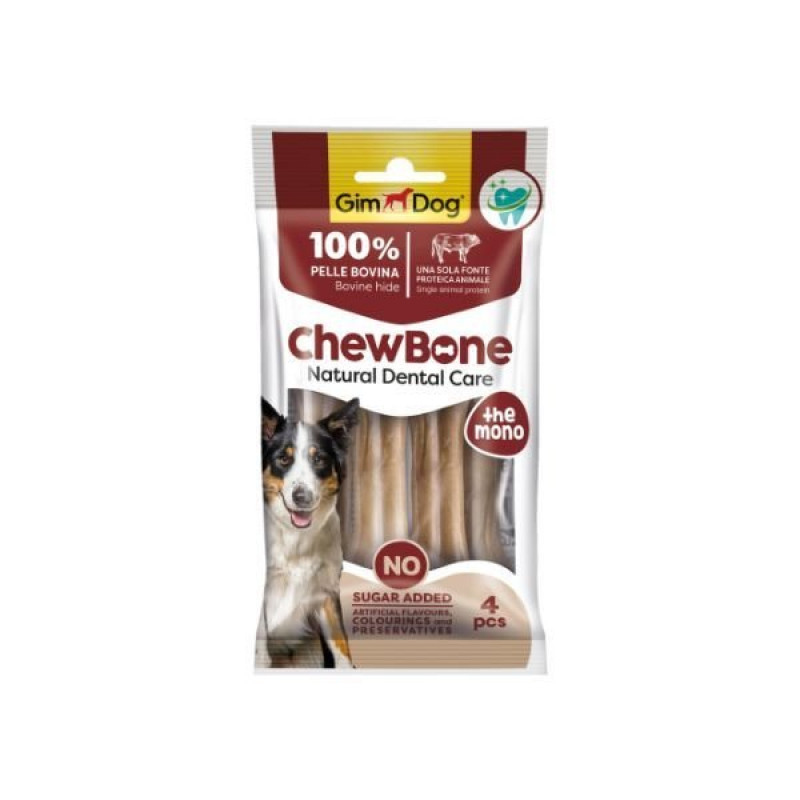 GimDog 80 Gr ChewBone Natural Dental Care The Mono 8.9 Cm | Köpek Press Çiğneme Kemiği GimDog 80 Gr ChewBone Natural Dental Care The Mono 8.9 Cm | Köpek Press Çiğneme Kemiği