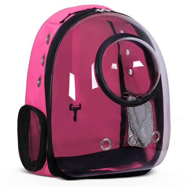 Glipet 42x22x33 Cm Fanuslu Astronot Taşıma Çantası Pembe | Kedi Taşıma Çantası