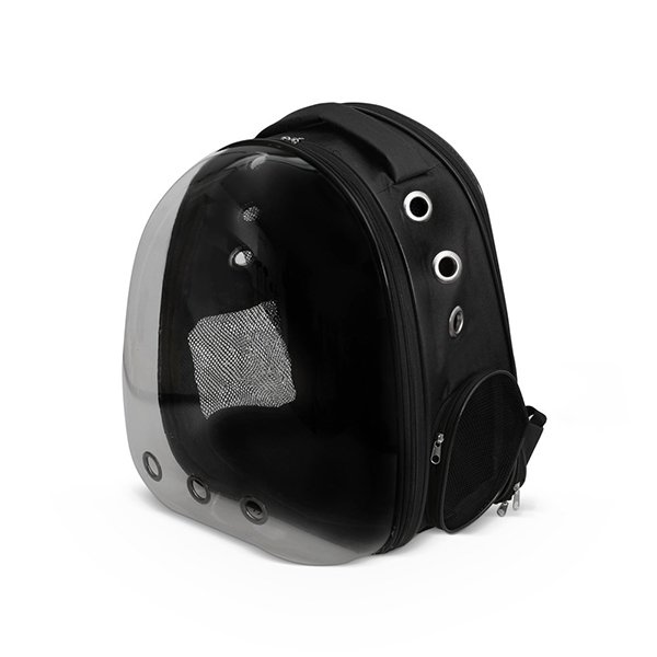 Glipet 42x22x33 Cm Fileli Astronot Taşıma Çantası Siyah | Köpek Taşıma Çantası Ve Kafes