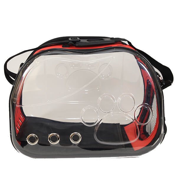 Glipet 42x26x35 cm Pati Desenli Taşıma Çantası Turuncu | Kedi Taşıma Çantası