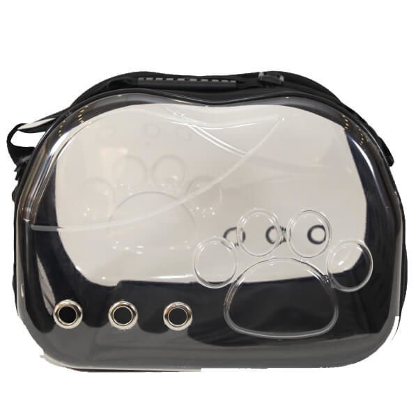 Glipet 42x26x35 cm Şeffaf Pati Desenli Taşıma Çantası | Kedi Taşıma Çantası