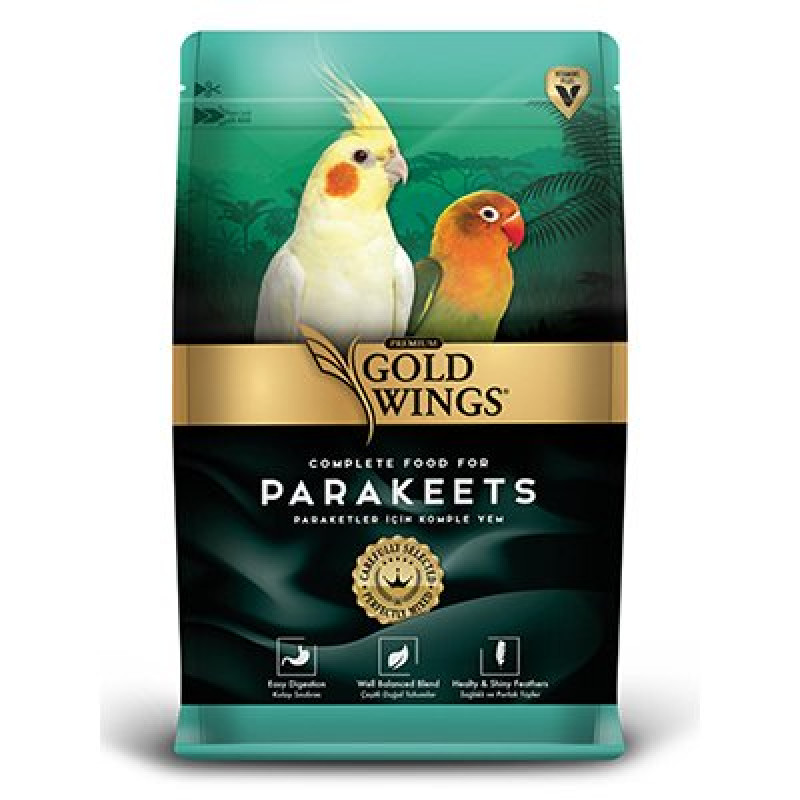 Gold Wings Premium 1 Kg Paraket Yemi | Kuş Yemi Gold Wings Premium 1 Kg Paraket Yemi | Kuş Yemi