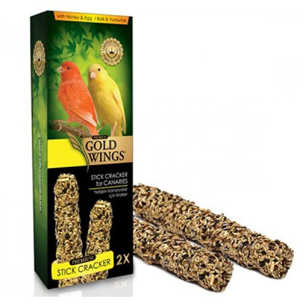 Gold Wings Premium 2 Li Ballı Kanarya Krakeri | Kuş Krakeri