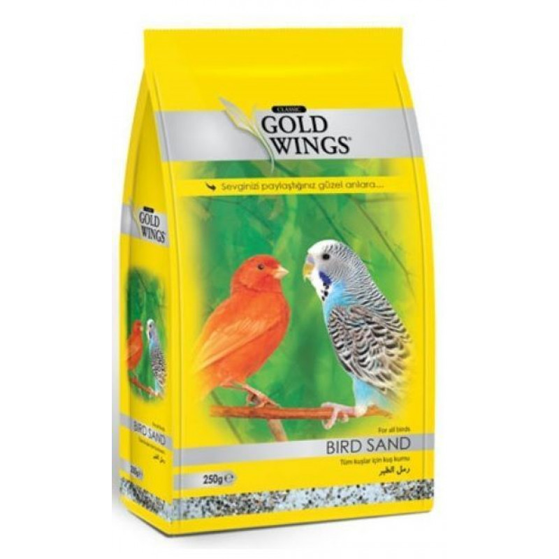 Gold Wings 250 Gr Classic Kum | Kuş Gaga Taşı Gold Wings 250 Gr Classic Kum | Kuş Gaga Taşı
