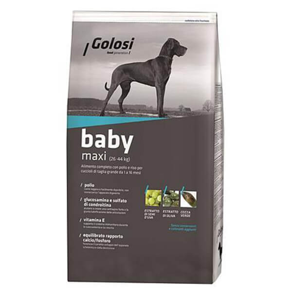 Golosi 12 kg Baby Maxi Tavuklu Büyük Irk | Yavru Köpek Kuru Maması