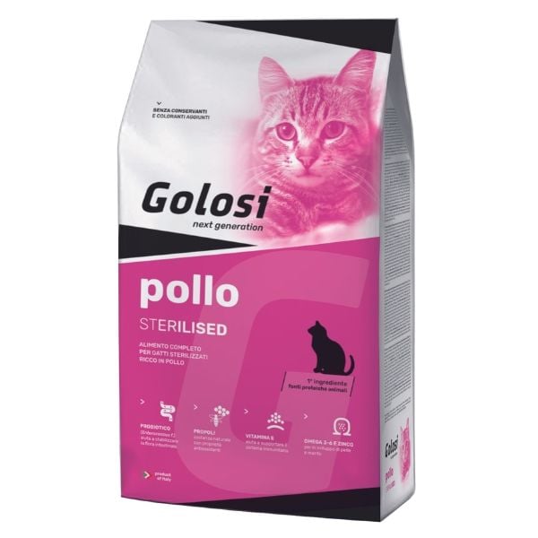 Golosi 20 Kg Sterilised Tavuk | Kısırlaştırılmış Kedi Maması