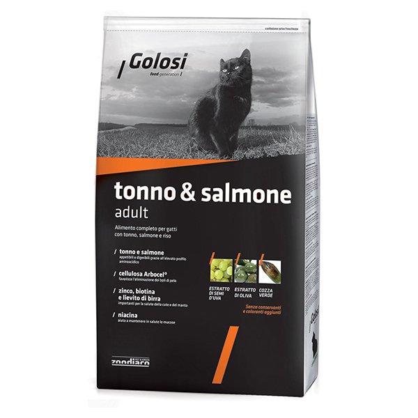 Golosi 7.5 Kg Ton ve Somon Balıklı Yetişkin | Yetişkin Kuru Kedi Maması